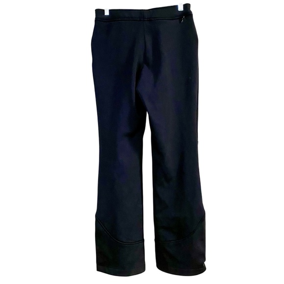 Athleta Black Snow Cruiser Flare Pants Size 2 Soft Shell Fleece Lined Snowboard - Picture 5 of 15